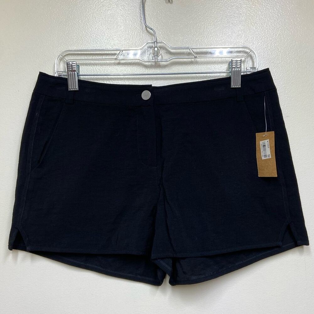 RACHEL Rachel Roy Black Boys Club Lightweight Viscose/Nylon Shorts Sz6 NEW